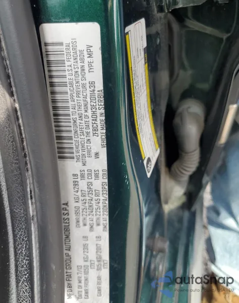 2014 Fiat 500L Trekking из США, поврежденный, VIN ZFBCFADH3EZ011436